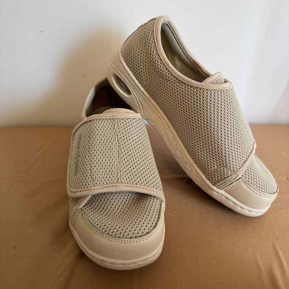 Women's Orthopedic Walking Shoes Adjustable‎ Strap Mesh Diabetic Comfort 7